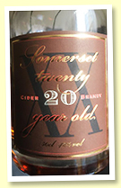 Somerset Cider Brandy 20 yo (42%, OB) Somerset Cider Brandy 20 yo (42%, OB)