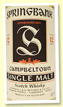 Springbank 12 yo (46%, OB, tall bottle ‘red thistle’, 1990s) Springbank 12 yo (46%, OB, tall bottle ‘red thistle’, 1990s)