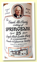 Springbank 25 yo 1974 (46%, OB, Frank McHardy 40 years in Distilling, 610 bottles) Springbank 25 yo 1974 (46%, OB, Frank McHardy 40 years in Distilling, 610 bottles)