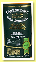 Strathmill 22 yo 1995/2018 (50.8%, Cadenhead, Authentic Collection, refill Port hogshead, 252 bottles)