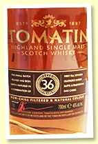 Tomatin 36 yo (46%, OB batch 3, -/+ 2016)