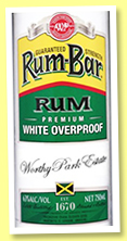 Worthy Park 'Rum Bar Overproof' (65%, OB, Jamaica, white, +/-2018)