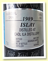 Caol Ila 10 yo 1989/2000 (46%, Cadenhead Original Collection, Bourbon Barrel, 306 bottles) Caol Ila 10 yo 1989/2000 (46%, Cadenhead Original Collection, Bourbon Barrel, 306 bottles)