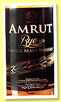 Amrut 5 yo ‘Rye’ (50%, OB, for LMDW, India, 2018) Amrut 5 yo ‘Rye’ (50%, OB, for LMDW, India, 2018)