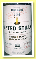 Aultmore 2009/2017 (43%, Jean Boyer, Gifted Stills of Scotland, sherry butt, 1134 bottles) Aultmore 2009/2017 (43%, Jean Boyer, Gifted Stills of Scotland, sherry butt, 1134 bottles)