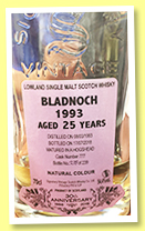 Bladnoch 25 yo 1993/2018 (54.4%, Signatory Vintage, 30th Anniversary, hogshead, cask #777, 239 bottles) Bladnoch 25 yo 1993/2018 (54.4%, Signatory Vintage, 30th Anniversary, hogshead, cask #777, 239 bottles)