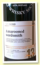 Bowmore 13 yo 2004/2018 (57.4%, Scotch Malt Whisky Society, #3.310 ‘A marooned wordsmith’, 2nd fill hogshead, 207 bottles)
