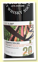 Bowmore 20 yo 1997/2018 (55.9%, Scotch Malt Whisky Society, #3.307 ‘A journey into joy’, for Feis Ile 2018, refill oloroso sherry butt, 564 bottles)