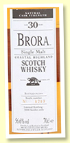 Brora 30 yo (56.6%, OB Special Releases 2004, 3000 bottles) Brora 30 yo (56.6%, OB Special Releases 2004, 3000 bottles)