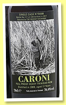 Caroni 17 yo 2000/2017 (70.4%, The Whisky Exchange, cask #R4008, 238 bottles)
