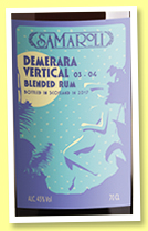 Demerara Vertical 03-04 (45%, Samaroli, blended Guyanan, 2017)