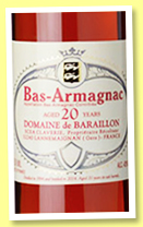 Domaine de Baraillon 20 yo (42%, OB, Claverie, Bas-armagnac, +/-2015) Domaine de Baraillon 20 yo (42%, OB, Claverie, Bas-armagnac, +/-2015)
