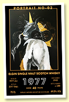 Elgin Single Malt 40 yo 1977/2017 (49.3%, Mr Malt ‘Portrait No 02’, cask #3142, 288 bottles)