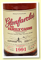 Glenfarclas 1991/2017 Family Casks (57%, OB, cask #209, sherry butt, 570 bottles)