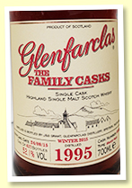 Glenfarclas 1995/2015 Family Casks (52.1%, OB, cask #6640, sherry butt, 637 bottles)