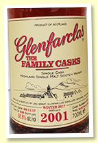 Glenfarclas 2001/2017 Family Casks (58.8%, OB, cask #3352, refill sherry butt, 638 bottles)