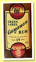Guyanan Rum 15 yo 2002/2018 (46%, Cadenhead, Green Label, barrel, 2018)