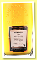 Inchmurrin 23 yo 1993/2016 (56.5%, Signatory Vintage, hogshead, cask #2854, 260 bottles) 