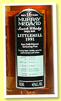 Littlemill 16 yo 1991/2007 (46%, Murray McDavid, bourbon, 900 bottles)