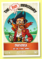 Monymusk 11 yo 2007/2018 (52.5%, The Rum Mercenary, Jamaica)