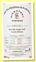 Mortlach 19 yo 1996/2016 (46%, Signatory Vintage, Un-chillfiltered Collection, casks #182-183) Mortlach 19 yo 1996/2016 (46%, Signatory Vintage, Un-chillfiltered Collection, casks #182-183)