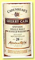 Mortlach 29 yo 1988/2018 (55.1%, Cadenhead, Sherry Cask, butt, 534 bottles) Mortlach 29 yo 1988/2018 (55.1%, Cadenhead, Sherry Cask, butt, 534 bottles)