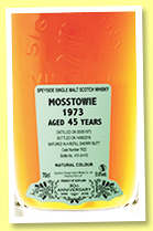 Mosstowie 45 yo 1973/2018 (51.6%, Signatory Vintage, 30th Anniversary, refill sherry butt, cask #7622, 410 bottles)