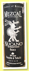Nucano ‘Espadin-Tobala Ensemble’ (45.7%, OB, mezcal, joven, +/-2018)