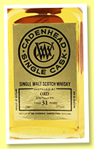 Ord 31 yo 1983/2014 (51%, Cadenhead, Single Cask, bourbon hogshead, 204 bottles) Ord 31 yo 1983/2014 (51%, Cadenhead, Single Cask, bourbon hogshead, 204 bottles)