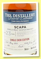 Scapa 23 yo 1992/2015 (58.4%, OB, Chivas Bros, Distillery Reserve Collection, butt, cask #1069, 780 bottles)