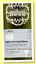 Worthy Park 7 yo 2010/2018 (57.5%, Scotch Malt Whisky Society, Jamaica, #R11.2, ‘Absolutely Fabulous’, refill ex-Bourbon barrel, 309 bottles)