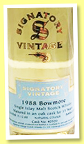 Bowmore 15 yo 1988/2004 (43%, Signatory Vintage, cask #42520) Bowmore 15 yo 1988/2004 (43%, Signatory Vintage, cask #42520)