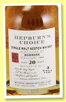 Bowmore 20 yo 1996/2017 (53.6%, Hepburn’s Choice for SCSM China, bourbon, 243 bottles) Bowmore 20 yo 1996/2017 (53.6%, Hepburn’s Choice for SCSM China, bourbon, 243 bottles)