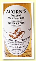 Glen Elgin 22 yo 1995/2018 (50.8%, Acorn ‘Natural Malt Selection’, cask #3218, Hogshead)