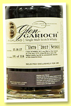 Glen Garioch 1979/2017 (42.9%, OB, for CWS China, first fill sherry butt, cask #3831, 114 bottles) Glen Garioch 1979/2017 (42.9%, OB, for CWS China, first fill sherry butt, cask #3831, 114 bottles)