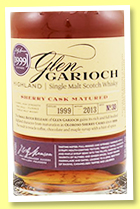 Glen Garioch 1999/2013 ‘Sherry Cask Matured’ (56.3%, OB, batch N°30) Glen Garioch 1999/2013 ‘Sherry Cask Matured’ (56.3%, OB, batch N°30)