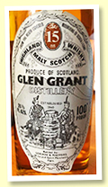 Glen Grant 15 yo (100 Proof, G&M, early-mid 1970s) Glen Grant 15 yo (100 Proof, G&M, early-mid 1970s)