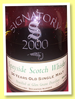 Glen Grant 34 yo 1965 (55%, Signatory Vintage, Millenium decanter, 390 bottles) Glen Grant 34 yo 1965 (55%, Signatory Vintage, Millenium decanter, 390 bottles)