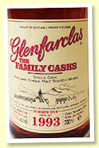 Glenfarclas 1993/2018 Family Casks (53.3%, OB, cask #1598, 4th fill butt, 479 bottles) Glenfarclas 1993/2018 Family Casks (53.3%, OB, cask #1598, 4th fill butt, 479 bottles)
