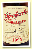 Glenfarclas 1995/2018 Family Casks (51.6%, OB, cask #6649, sherry butt, 609 bottles) Glenfarclas 1995/2018 Family Casks (51.6%, OB, cask #6649, sherry butt, 609 bottles)