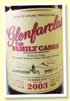 Glenfarclas 2003/2018 Family Casks (59.3%, OB, cask #2, sherry butt, 649 bottles) Glenfarclas 2003/2018 Family Casks (59.3%, OB, cask #2, sherry butt, 649 bottles)
