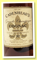 Grosperrin 32 yo (52.8%, Cadenhead, Grande Champagne, 384 bottles, 2018) Grosperrin 32 yo (52.8%, Cadenhead, Grande Champagne, 384 bottles, 2018)
