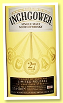 Inchgower 27 yo 1990/2018 (55.3%, OB, Special Release, refill American oak hogsheads, 8544 bottles) Inchgower 27 yo 1990/2018 (55.3%, OB, Special Release, refill American oak hogsheads, 8544 bottles)