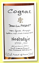 Jean-Luc Pasquet ‘Nostalgie’ (45.6%, OB, Grande Champagne, 500 bottles, 2017) 