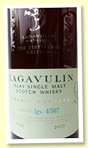 Lagavulin 2002/2018 Distiller’s Edition (43%, OB, lgv 4/507)