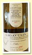 Lagavulin 'Jazz Festival 2017' (57.6%, OB, refill American oak hogsheads and refill European oak butts, 6000 bottles)