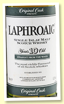 Laphroaig 10 yo ‘Original Cask Strength’ (57.3%, OB, mid 1990s, litre) 