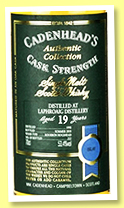 Laphroaig 19 yo 1998/2018 (53.4%, Cadenhead, Authentic Collection, hogshead, 222 bottles) Laphroaig 19 yo 1998/2018 (53.4%, Cadenhead, Authentic Collection, hogshead, 222 bottles)