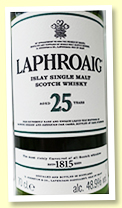 Laphroaig 25 yo (48.9%, OB, 2017, bourbon & sherry)