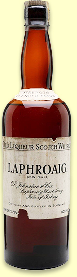 Laphroaig ‘Non Peaty’ Old Liqueur Scotch Whisky (80 proof, OB, 1940s)